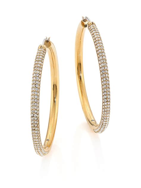 gold hoop earrings michael kors|24k gold hoop earrings indian.